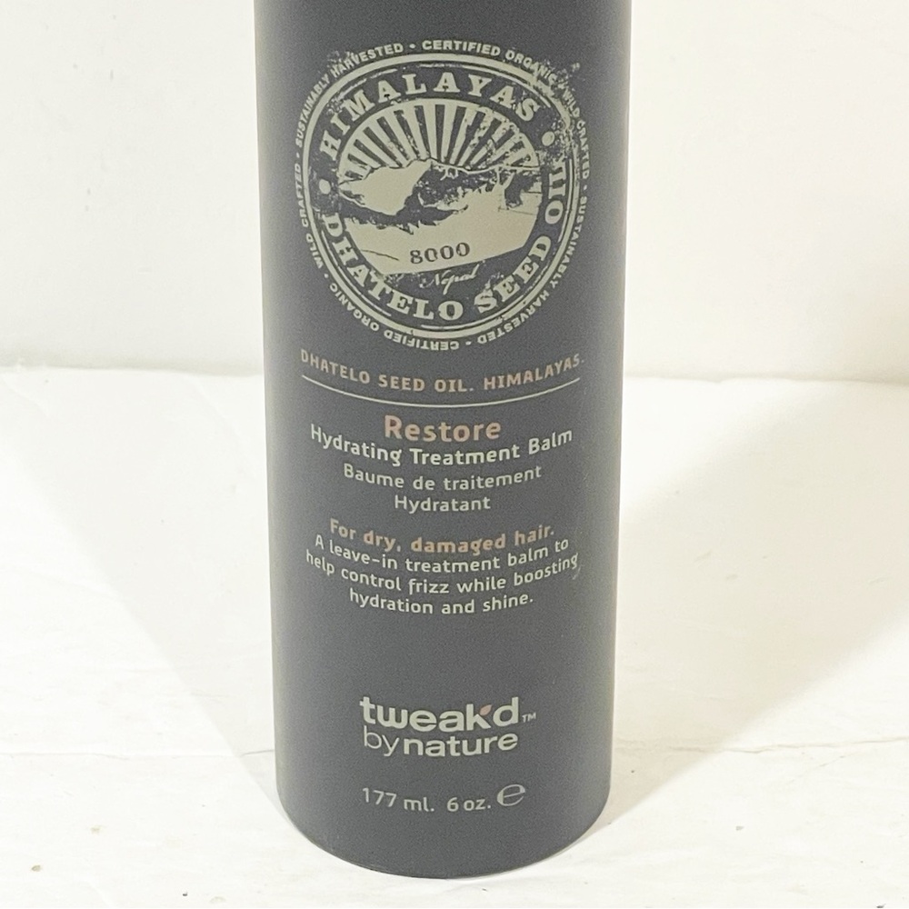 Tweak'd by Nature Dhatelo Seed Oil Restore Hydrating‎ Treatment Balm 6 oz NEW - Picture 2 of 3
